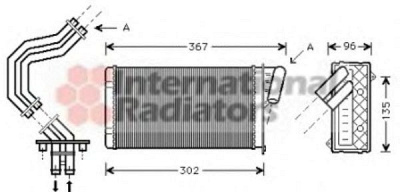 VAN WEZEL 43006229 -  Теплообменник, отопление салона